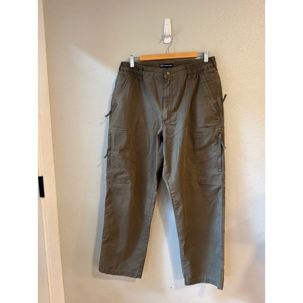 5.11 Tactical Series Pants Mens 34x30 Bundle Khaki Olive Green Cotton Utility